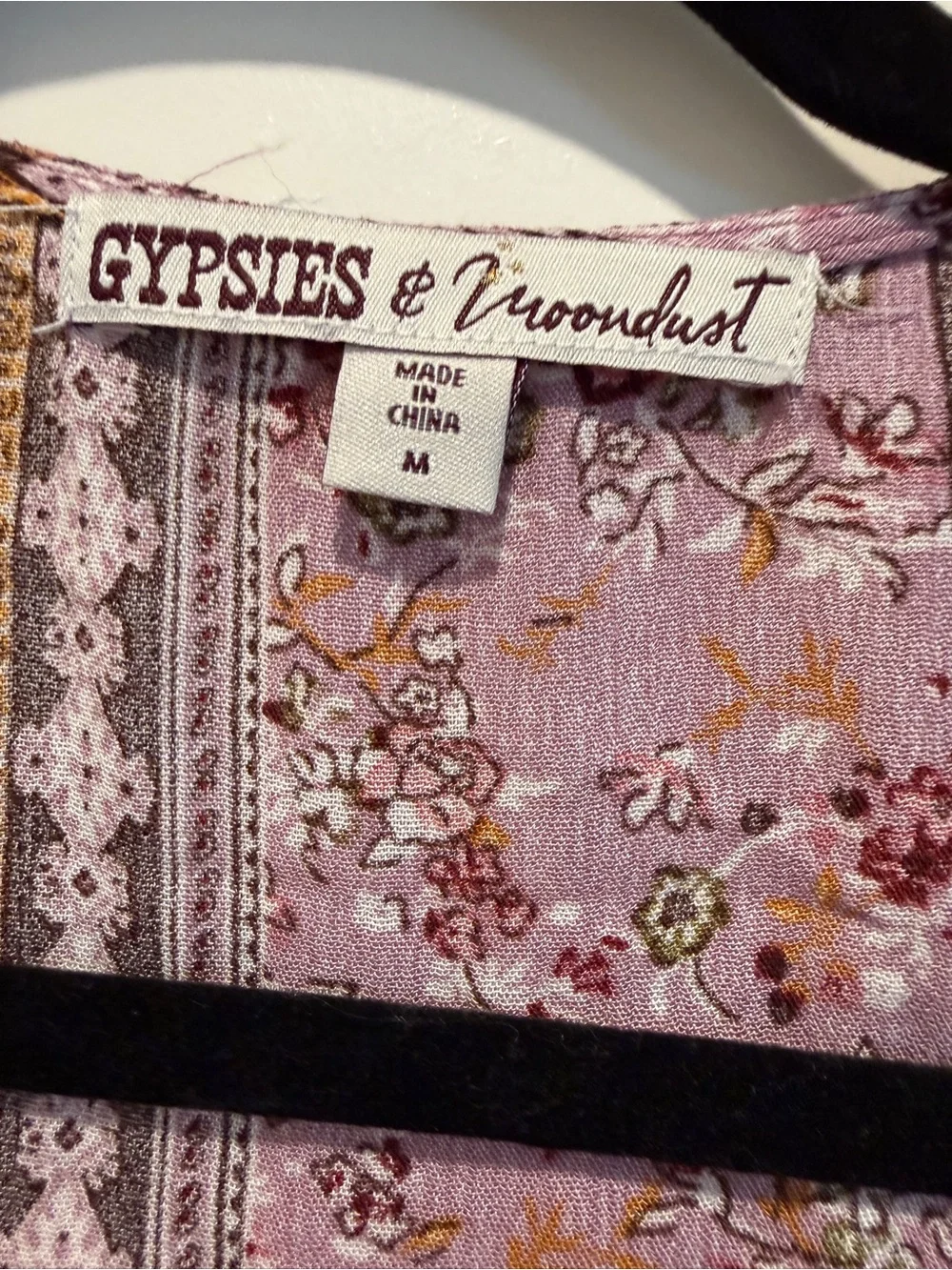 Gypsies & Moondust Pink Floral Boho Kimono